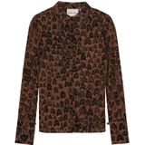 Fabienne Chapot - Blouse 'Kevis' - Roestbruin/Zwart - Klassieke Blouse