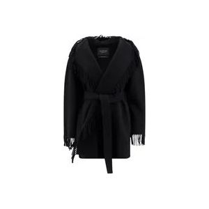Balenciaga Belted Coats , Black , Dames , Maat: M