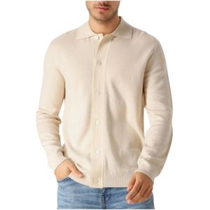 Selected Homme, Heren, Truien, Beige, Maat: L Wol,
