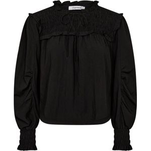 Co'Couture, Dames, Blouses & Shirts, Zwart, Maat: XL Polyamide,