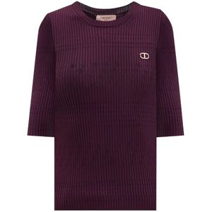 Twinset, Dames, Tops, Groen, Maat: L