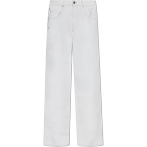 Isabel Marant, Dames, Broeken, Wit, Maat: XS Katoen,