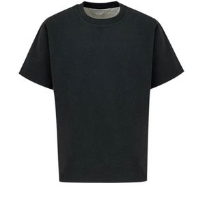 Bottega Veneta, Heren, Tops, Grijs, Maat: S Katoen,