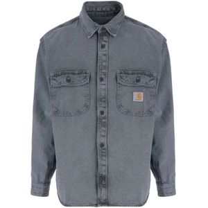 Carhartt Wip, Heren, Jassen, Blauw, Maat: S Zijde,