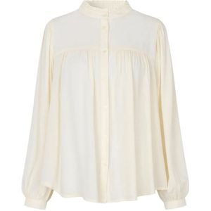 Lollys Laundry, Dames, Blouses & Shirts, Beige, Maat: XS Viscose,