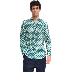 Peninsula, Heren, Overhemden, Veelkleurig, Maat: 2XL Linnen,