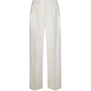 Forte Forte, Dames, Broeken, Wit, Maat: M