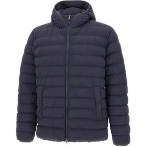 Herno, Heren, Jassen, Blauw, Maat: L Nylon,