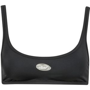 Diesel, Dames, Tops, Zwart, Maat: M Polyamide,