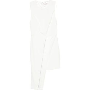 Elisabetta Franchi, Dames, Jurken, Wit, Maat: M