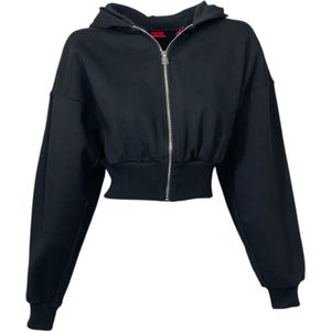 Hugo, Dames, Sweatshirts & Hoodies, Zwart, Maat: L Katoen,