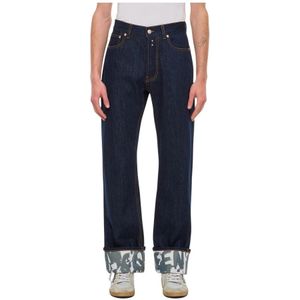 Alexander McQueen, Heren, Jeans, Blauw, Maat: M Katoen,