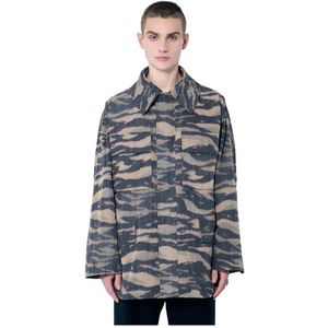 Jil Sander, Heren, Jassen, Veelkleurig, Maat: M Zijde,