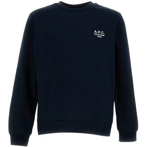 A.p.c., Heren, Sweatshirts & Hoodies, Blauw, Maat: L