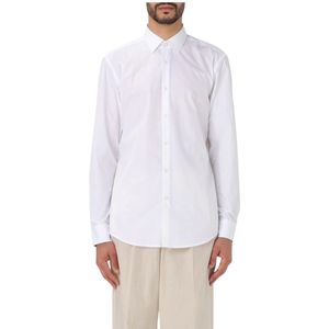 Hugo, Heren, Overhemden, Wit, Maat: M Katoen,