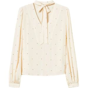 Twinset, Dames, Blouses & Shirts, Beige, Maat: XS Viscose,