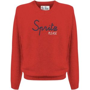 MC2 Saint Barth, Heren, Truien, Rood, Maat: 2XL Wol,