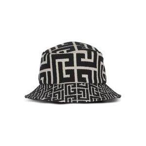 Balmain Monogram Bucket Hat , Black , Dames , Maat: S
