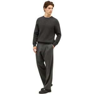 Boglioli, Heren, Broeken, Grijs, Maat: S Flanel,