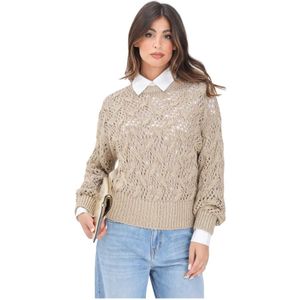 Max Mara - Gouden Trui - Boxy Fit - Dames - Ronde Hals - Knitwear