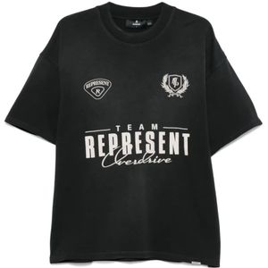 Represent, Heren, Tops, Zwart, Maat: S Katoen,