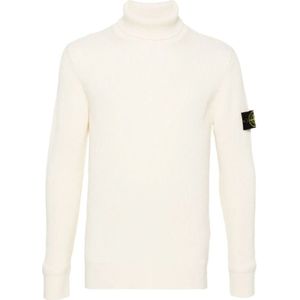 Stone Island, Heren, Truien, Beige, Maat: XL