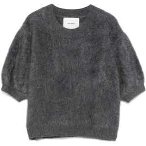 Lisa Yang, Dames, Truien, Grijs, Maat: XS Kasjmier,