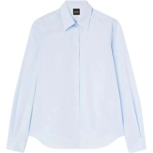 Aspesi, Dames, Overhemden, Blauw, Maat: XL Katoen,