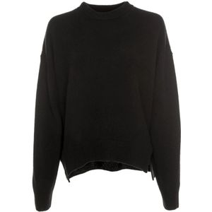 Drykorn - Lizeila - Gebreide Trui - Zwart - Oversized Pasvorm