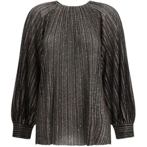 Missoni, Dames, Blouses & Shirts, Zwart, Maat: S Viscose,