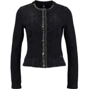 Liu Jo, Dames, Truien, Zwart, Maat: L Denim,