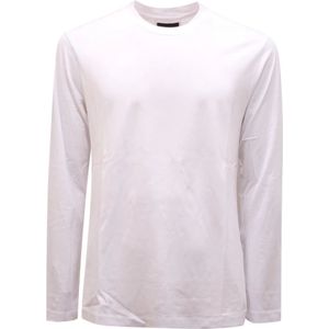 Armani, Heren, Tops, Wit, Maat: L Katoen,