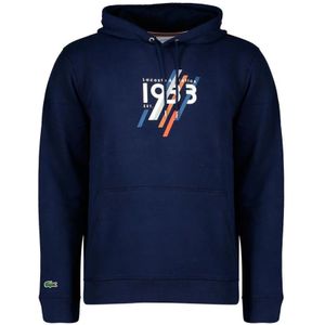 Lacoste, Heren, Sweatshirts & Hoodies, Blauw, Maat: M Katoen,