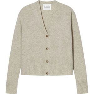 Closed, Dames, Truien, Beige, Maat: S Wol,