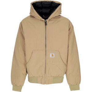 Carhartt Wip, Heren, Jassen, Bruin, Maat: L Katoen,