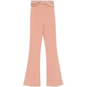 Elisabetta Franchi, Dames, Broeken, Roze, Maat: L Poliester,