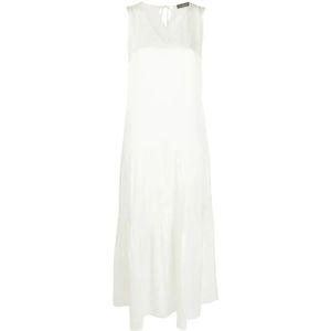 Lorena Antoniazzi, Dames, Jurken, Wit, Maat: 2XS Zijde,