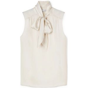 Motivi, Dames, Tops, Wit, Maat: XS Satijn,