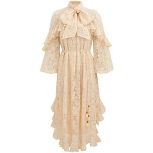 Zimmermann, Dames, Jurken, Beige, Maat: XS Leer,
