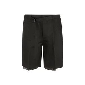Lanvin Zwarte op maat gemaakte shorts , Black , Heren , Maat: L
