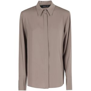 Federica Tosi, Dames, Blouses & Shirts, Bruin, Maat: M