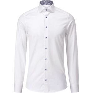 Stenströms, Heren, Overhemden, Wit, Maat: L Katoen,