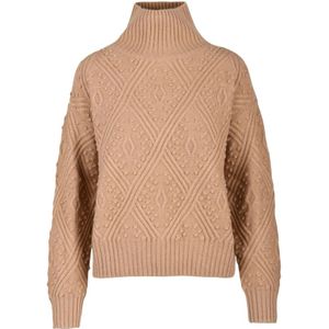 Max Mara Studio, Dames, Truien, Bruin, Maat: XL Wol,