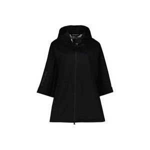 Moncler Stijlvolle Cape Jas , Black , Dames , Maat: ONE Size