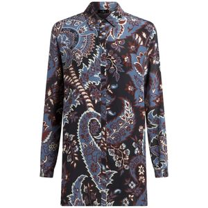 Etro, Dames, Blouses & Shirts, Veelkleurig, Maat: XL Zijde,