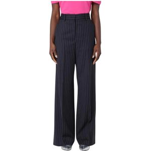 Msgm, Dames, Broeken, Blauw, Maat: S