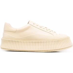 Jil Sander, Dames, Schoenen, Beige, Maat: 39 EU Leer,