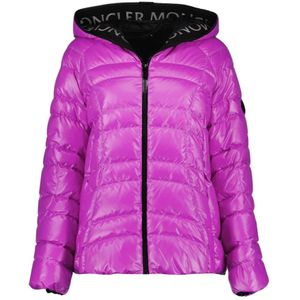 Moncler Gewatteerde capuchonjas , Pink , Dames , Maat: XS