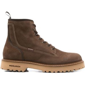 Woolrich, Heren, Schoenen, Bruin, Maat: 44 EU Leer,