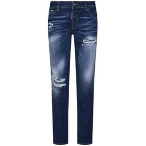 Dsquared2, Dames, Jeans, Blauw, Maat: M Katoen,